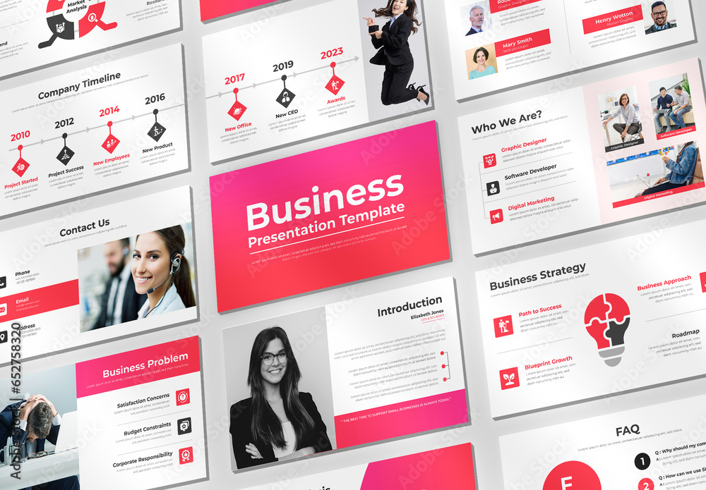 Business Presentation Design Template Stock Template Adobe Stock