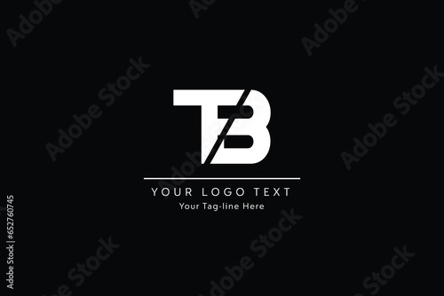 alphabet letters monogram icon logo BT or TB