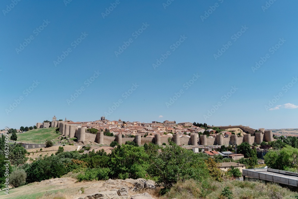 Majestic view of a picturesque old town, Avila, Spain