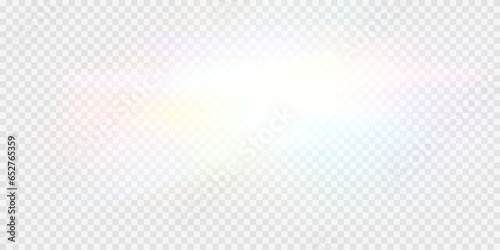 Rainbow glare reflection effect, set of vector glowing sparkles. Crystal reflections of a diamond. Optical rainbow lights, glare, leaks, overlap. Glare with transparent effects.
Crystal, prism.