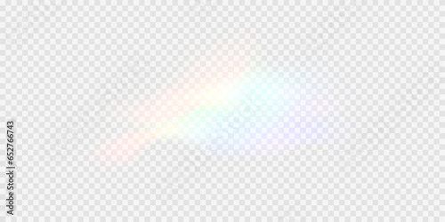 Rainbow glare reflection effect, set of vector glowing sparkles. Crystal reflections of a diamond. Optical rainbow lights, glare, leaks, overlap. Glare with transparent effects.
Crystal, prism.