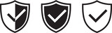 Shield check mark icon vector illustration
