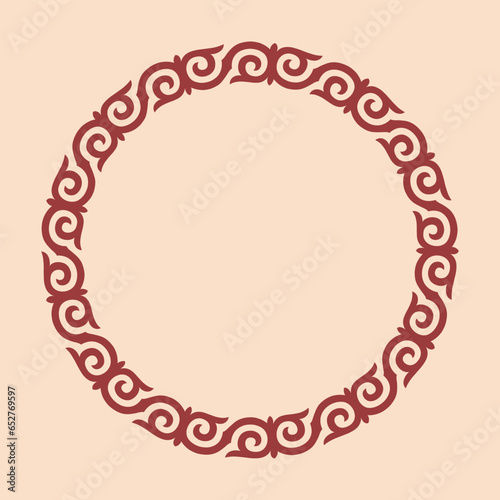 Vector ornamenrt of kazakh, Asian ethnic decorative vector 
 