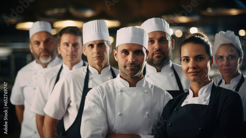 International team of chefs