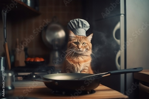 a chef cat photo
