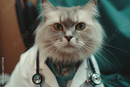 a cat becomes a doctor