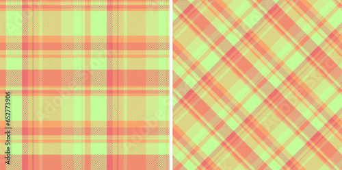Fabric check textile of seamless tartan vector with a background plaid pattern texture.