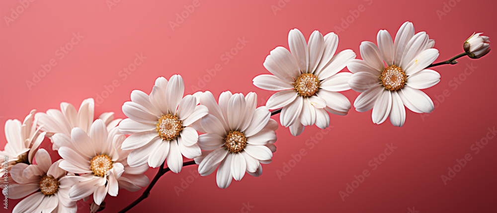 Blumenbanner in Rosa Blumenbanner in Rosa