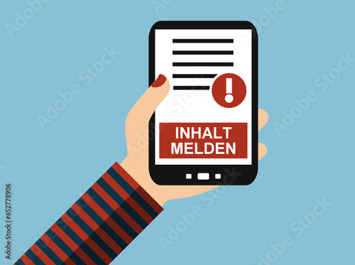Foto Inhalt melden mit dem Smartphone