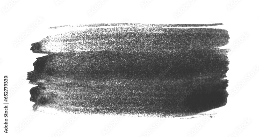 Schwarze Pinselstreifen auf weißem Hintergrund als dekorative Textur