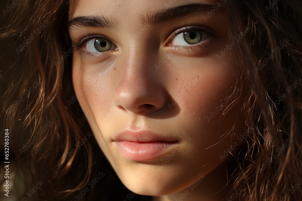 Natural and dewy everyday makeup, Generative AI Natural and dewy everyday makeup, Generative AI
