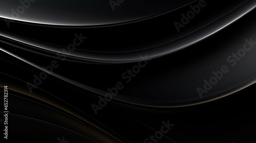 Black dynamic wave, futuristic and business concept illustration, modern luxury abstract background.