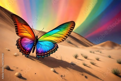 butterfly on the desert