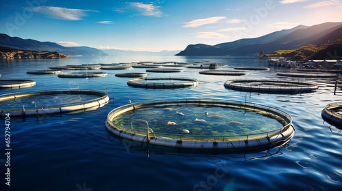 Real-time monitoring of fish farms ensuring optimal aquatic health