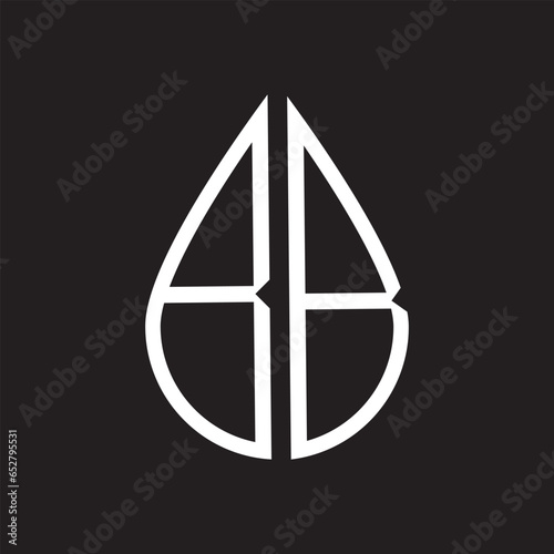 BB letter logo design. BB creative initials letter logo concept. BB letter design.
