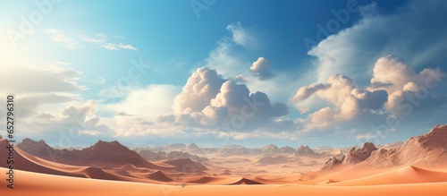 illustration of a fantasy desert landscape
