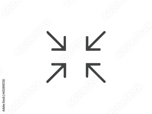 arrow icon on white background vector symbol
