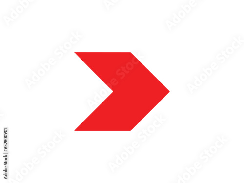 arrow icon on white background vector symbol