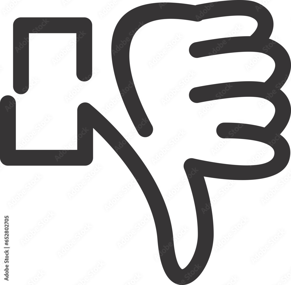 like dislike hands icon flat outline like dislike hands icon flat outline