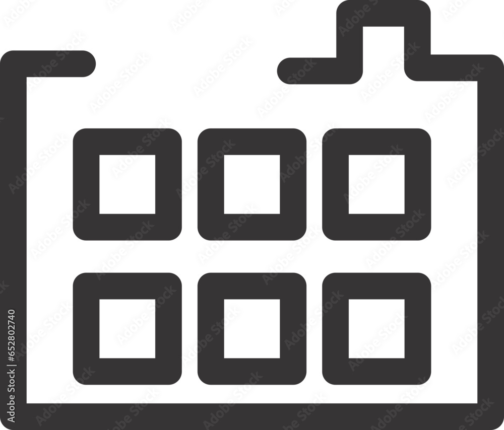 calendar icon flat and vector outline calendar icon flat and vector outline