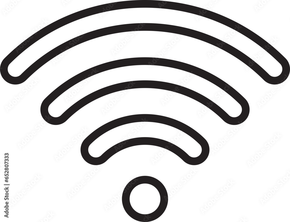 Wi Fi symbol signal connection. Vector wireless internet technology sign. Wifi network communication icon. Wi Fi symbol signal connection. Vector wireless internet technology sign. Wifi network communication icon.