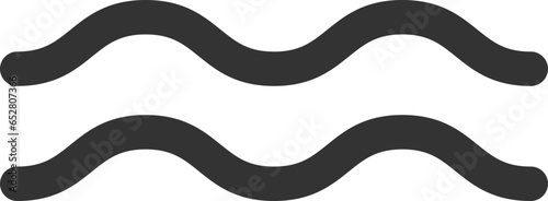 Waves vector design. Water wave icon. Wavy lines isolated.