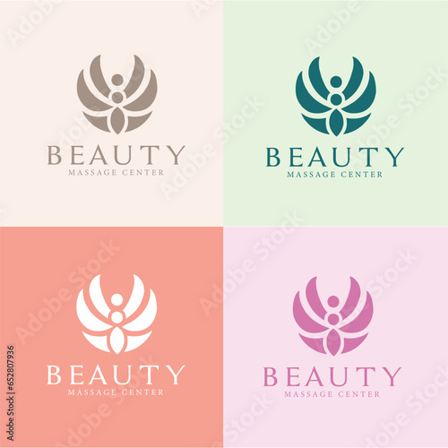 Massage Spa Logo Vector Design