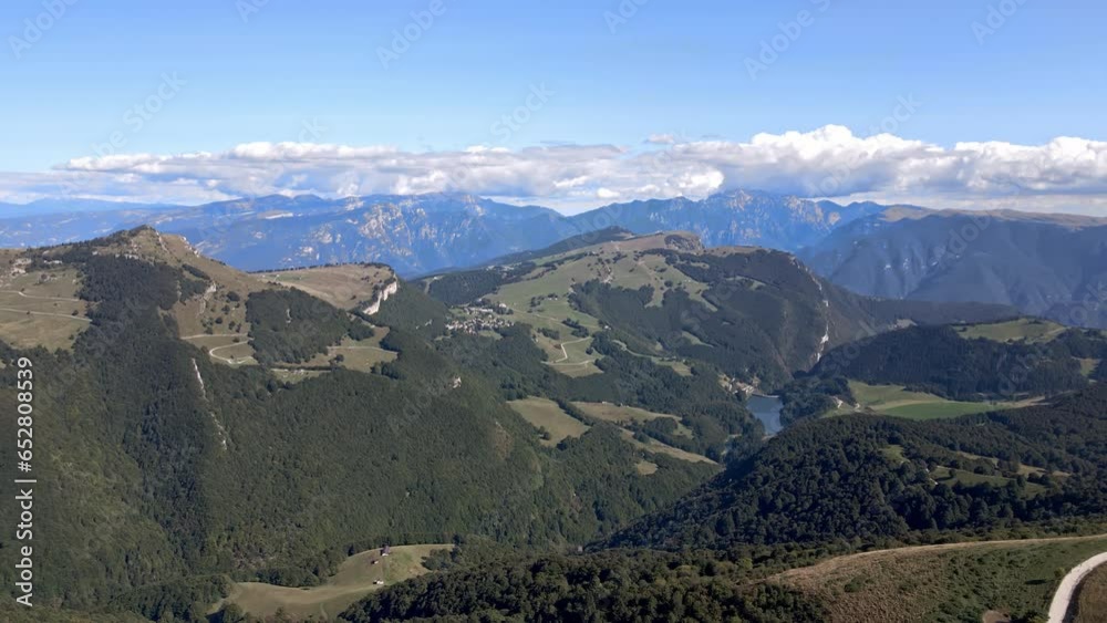 Flying over the Monte Baldo Mountains Flying over the Monte Baldo Mountains