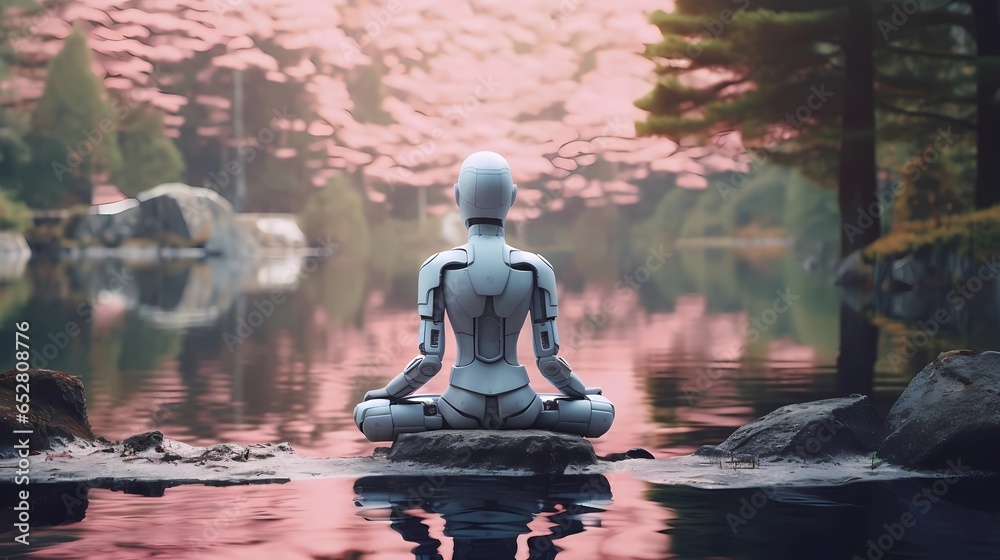 Harmony With Technology: An AI Robot And The Art Of Meditation