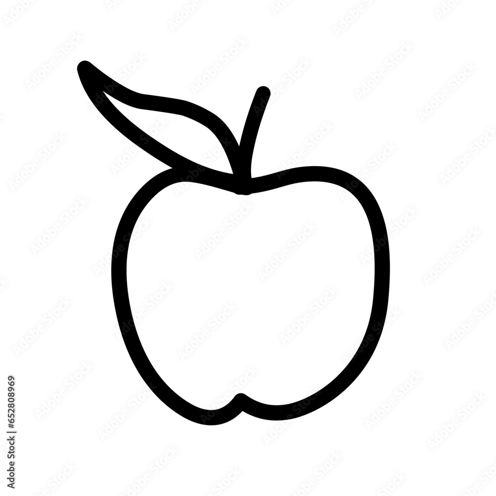 apple line icon apple line icon