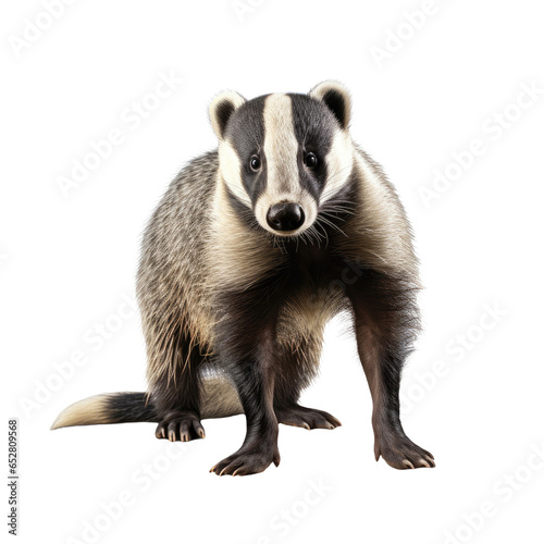 Badger on transparent background