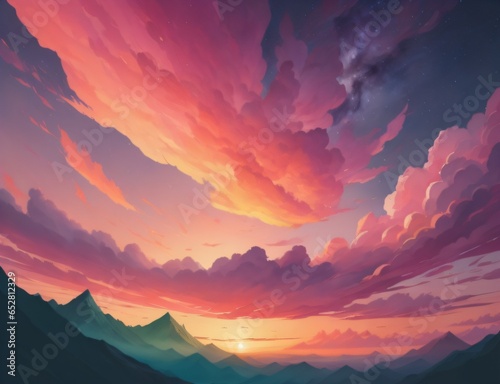 A Gorgeous Watercolor of the Sky