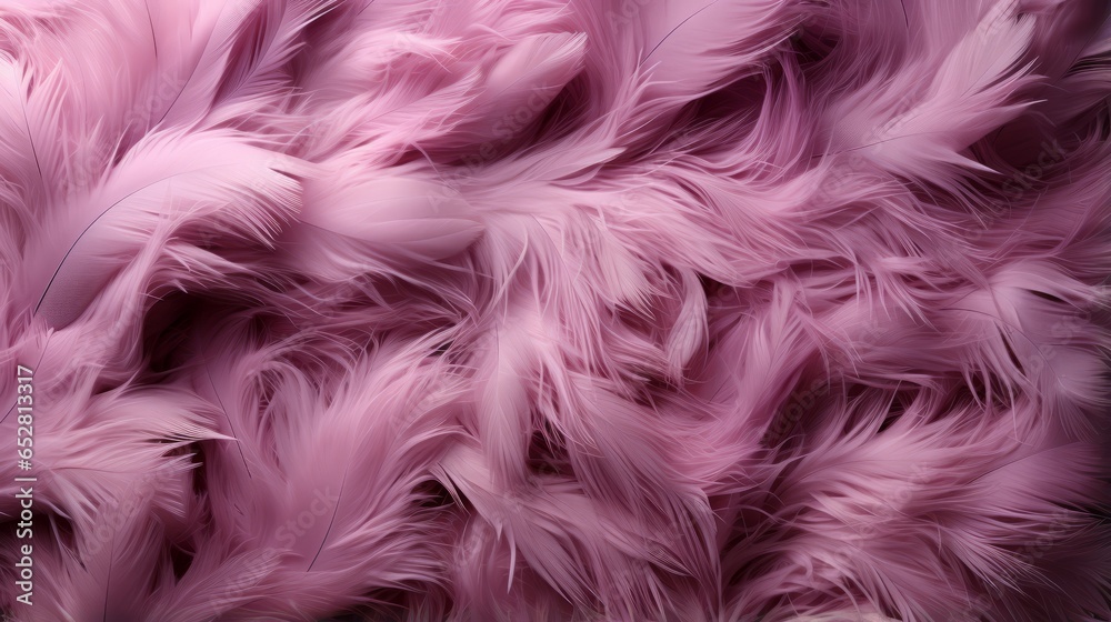 A beautiful magenta scarf with a cascade of pink feathers delicately gracing its surface, creating a sense of whimsy and freedom