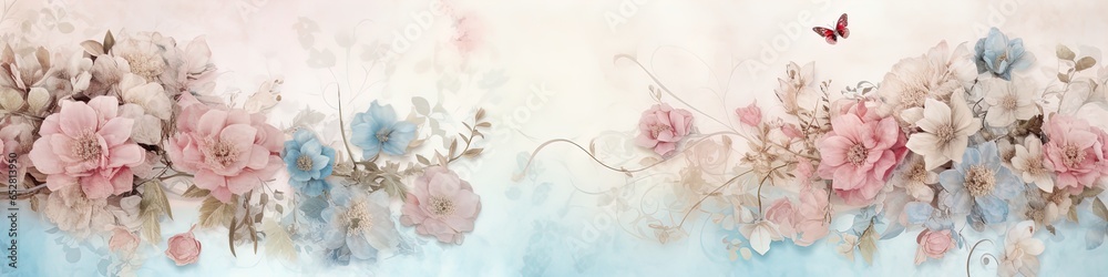 Pastel blue pink background for web design