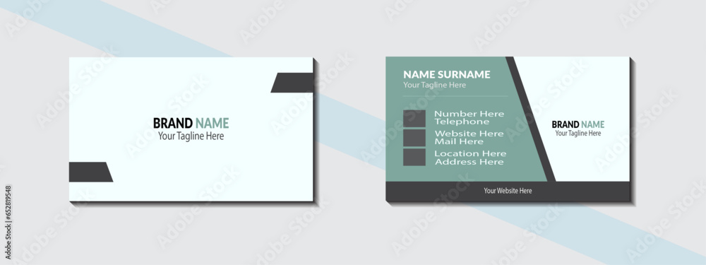 Business card template design colors. Business card template design colors.