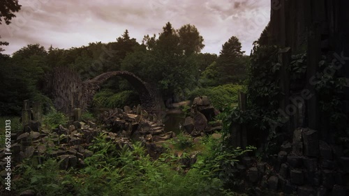 The Devil's Bridge At Dusk - Spooky photo