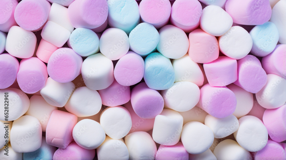 Multicolored marshmallows
