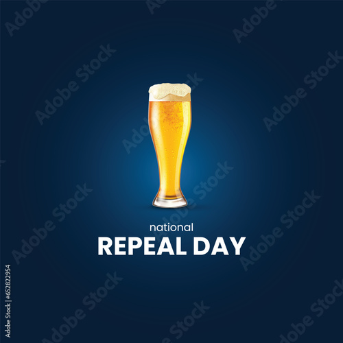 National Repeal Day. Repeal day creative concept. 