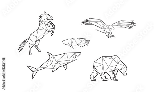 simple geometri animals
