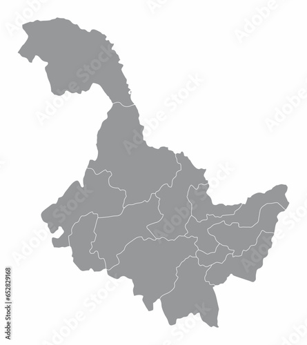 Heilongjiang Province administrative map photo