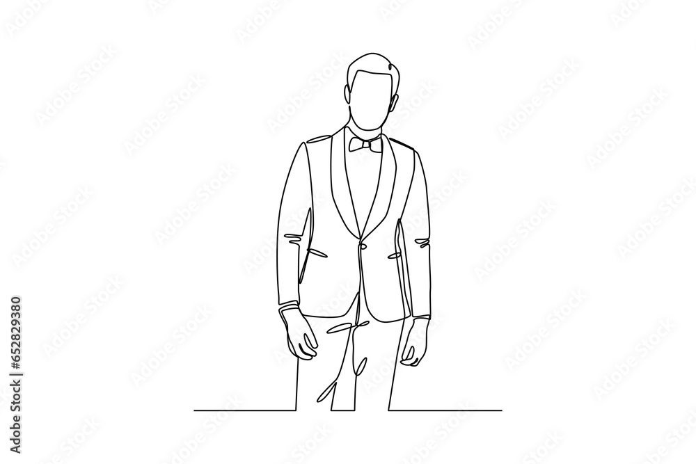 Cool enterpreneur, Businessman minimalist concept, Flat design concept of Businessman with different poses. Vector cartoon character design set. 