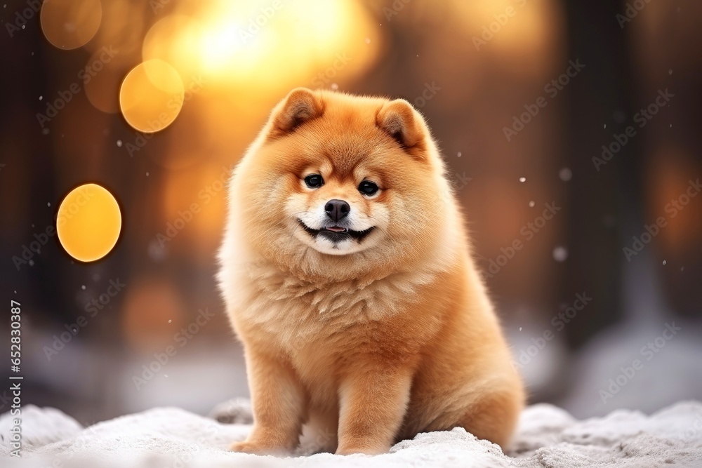 Close-up of cute dog with beautiful bokeh background Close-up of cute dog with beautiful bokeh background