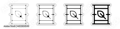 Pictogramme icones et symbole jerrican essence écologie 