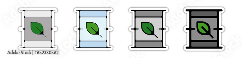 Pictogramme icones et symbole jerrican essence écologie 