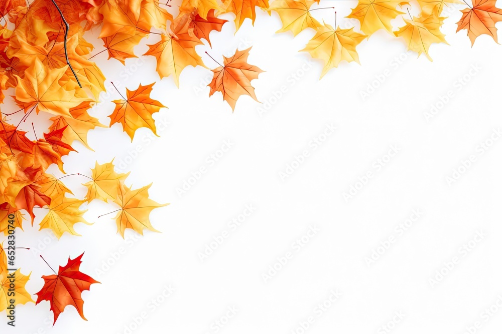 Embracing rich hues of autumn. Maple elegance. Tapestry of red orange and yellow leaves. Nature masterpiece in red and gold Embracing rich hues of autumn. Maple elegance. Tapestry of red orange and yellow leaves. Nature masterpiece in red and gold