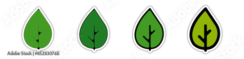 Pictogramme icone et symbole logo feuille écologie verte