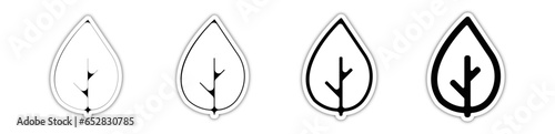 Pictogramme icone et symbole logo feuille écologie verte