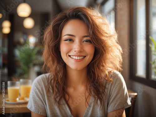 Woman Entrepreneur in a Cafe