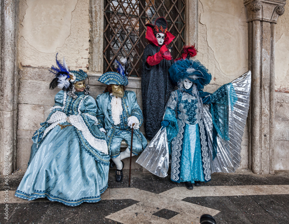 Venetian Costumes Scene, Venice Carnival Venetian Costumes Scene, Venice Carnival