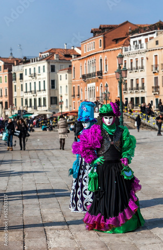 Disguised Couple  Venice Carnival